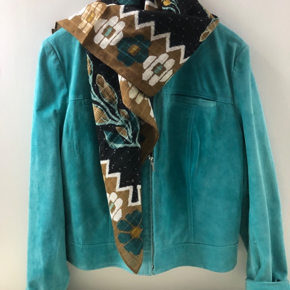 Vintage leather suede jacket - Picture 4 of 4